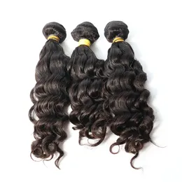 Factory supply directly wholesale glamorous virgin Brazilian deep body wave human hair bundles natural looking for women