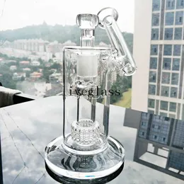 7.5 Inç Tall Mobius Matrix Nargile Sigara Cam Su Beher Bong Başlık Cam Birdcage Percolator Sidecar Recycler Bisbler Shisha Dab Rigs