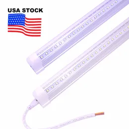 LED Shop Light V-Shaped 8feet Leds Tubes 18 144W T8 Integrated Tube Led Lights fixture Stock In USA 85-265V