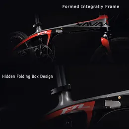 SAVA Z2 Carbon Fiber Folding Bike, 16 Inch Foldable Bicycle With