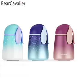 BearCavalier 2019 Rabbit Thermo Cup Stainless Steel Kid Thermos Bottle Water Thermo Mug Child Tumbler Cute Thermal Vacuum Flask LJ201218