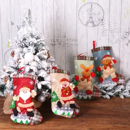 The latest 30CM size, Christmas socks, dancing doll styles, Christmas decorations, Christmas tree ornaments, free shipping