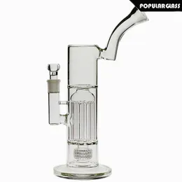 Smoking Pipes 35m Tall Large pillar Hookahs Glass bong 8 pillars Oil Rig Water pipe Matrix Perc mouthpiece from side joint size 18.8mmQ240515