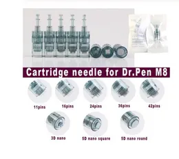 50 sztuk Wymiana Micro Igła Wkład 11/16 / 24/36 / 42 / Nano Pin do auto Elektryczne Dr Pen Derma Pen M8 MTS odmładzanie skóry