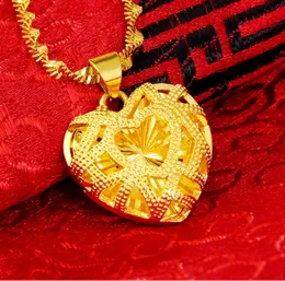 Klasyczne Kobiety Biżuteria Prawdziwe 18 k Goldheart Design Naszyjnik wisiorek 16-30 calowy łańcuch fal wody