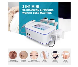 Professionella leverantörer 2IN1 HIFU Face Lift Anti Wrinkle Facial Skin Care Machine Liposuction Body Slim 3 Heads for Hifu 2 Heads for