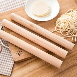 Natural Wooden Rolling Pin Fondant Cake Decoration Kitchen Tool Durable Non Stick Dough Roller by sea JJB14336