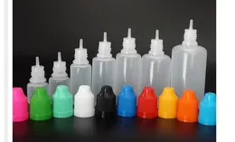 Snabb frakt Soft Style Needle Bottle 5/10/15/20/30/50 ml Plastisk dropparflaskor Barn Proof Caps LDPE E CIG E JLLGSJ FFSHOP2001