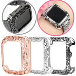 Luxury Bling Diamond Slim Case for Apple Watch Series 7 6 5 4 3 SE Brass Armour Hard Cover 41mm 44mm 45mm
