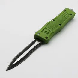 Zielony 616 7-calowy 7-calowy 8 modeli Blade Podwójne działanie Tactical Autotf Nóż Camping Polowanie Składane Noże Xmas Prezent Nóż Kieszonkowy Narzędzie