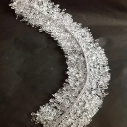 30 cm Plastic Crystal Branches Rattan Bride Bouquet DIY Accessories Artificial Flowers Vine Home Decor Wedding Decoration Craft Y200104