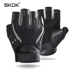 SKDK Summer Cycling Gloves Gel Half Finger Shockproof Sport Gym Gloves MTB Mountain Bicycle Bike Gloves For Men/women Antil-skip Q0107