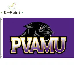 NCAA Prairie View AM Panthers Flag 3 * 5ft (90cm * 150cm) Bandiera in poliestere Banner decorazione volante casa giardino bandiera Regali festivi