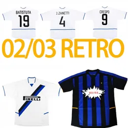 2002 03 Hem Vit Int Retro Soccer Jersey 2002 Cannavaro Vieri Crespo Zanetti Emre Matemazzi 03 Klassisk fotbollskjorta