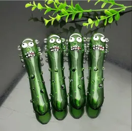 Green cucumber baby pipe IN STOCK glass pipe bubbler smoking pipe water Glass bong free shipping
