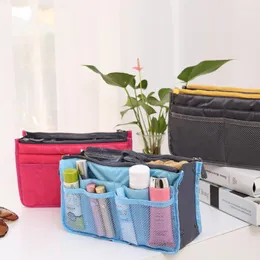 Förvaringspåsar Sätt i handväska Organiserare Purse Liner Arrangör Kvinnor Bag Tidy Travel Hem Dekoration Tillbehör