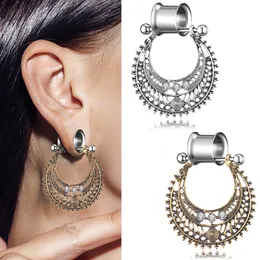 1 PC 6-25mm 스테인레스 스틸 이어 플러그 및 터널 Dangle Ear Piercing 확장 귀 늘어진 육체 터널 바디 쥬얼리