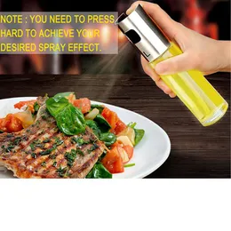 BBQ Cooking Glass Oil Sprayer Glass Oil Sprayer Olive Pump Stainless Steel Spray Oil Bottle Sprayer Can Jar Pot Kitchen Tool by sea GGA3762