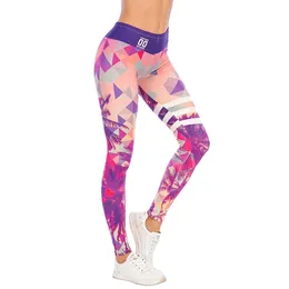 Zohra sexiga kvinnor legging ljusblå lövtryck fitness leggins mode mujer pantaloner hög midja leggings kvinna byxor lj201006