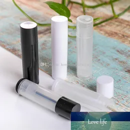 5g White Black Clear Plastic Lipstick Tube Puste Drewniane Baldma Butelki Kosmetyczne Opakowanie Pojemnik