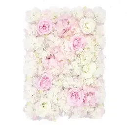 ウェディングパーティーのホーム用品のための40x60cmの絹のバラの造花の結婚式の装飾の花の壁