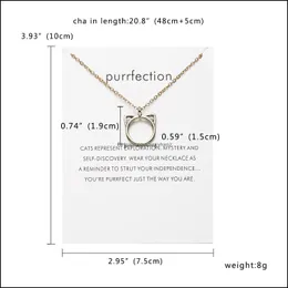 Anhänger Halsketten Anhänger Schmuck 18 Stil Mode Geometrie Runde Halskette Sonnenblatt Katze Ohr Goldkette Charme Für Frauen Bijoux Zubehör