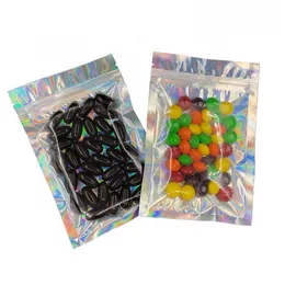 Återförsäljbar luktsäker säckar 4x6 "Mylar Väskor Aluminiumfolie Mat Förvaring Pouch Förpackning Väskor Gummies Sour Candy