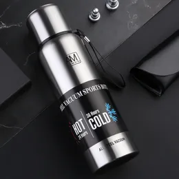 Double paroi Thermos Coupe Grand militaire en acier inoxydable Fiole à vide Bouteille d'isolation pour les bouteilles d'eau Gym Sports Shaker Mug 201029