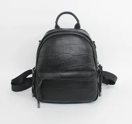 European and American fashion men and women first layer cowhide leather shoulder bag backpack outdoor bag handbag Travel bag