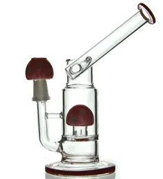 7-Zoll-Pilzfilter-Glasbong-Ölplattformen DAB-Rig 14-mm-Verbindung Rauchen von Wasserpfeifen Turbinen-Perkolator-Top-offene Glasbongs