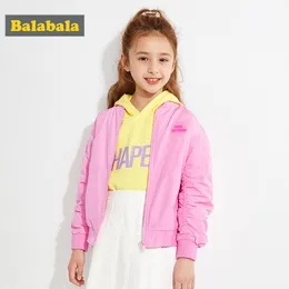 Balabala çocuk ceket erkek kız 2020 yeni ilkbahar ve sonbahar bebek rahat spor moda ceket LJ201126