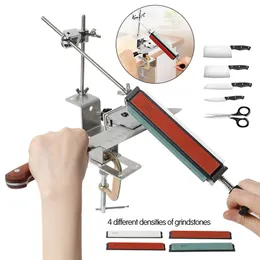 Novo afiador de facas profissional portátil pedra de amolar aço inoxidável faca de cozinha moedor ferramenta de afiar pedras 201026