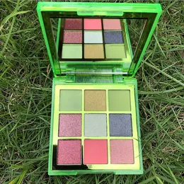 NEUE Make-up-Palette 9 Farben Lidschatten-Palette Top-Qualität Lidschatten schimmern transparente Box Maquillage DHL-freies Verschiffen