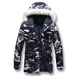 2020 Winter Coats Men Jackets Veste Homme Parkas Men's Fashion Hooded Camouflage Jacket Windbreaker Winterjacke Herren 5XL
