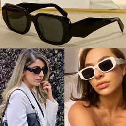 Damen-Sonnenbrille PR 17WS Designer-Partybrille Damen Bühnenstil Top hohe Qualität Mode konkav-konvexer dreidimensionaler Linienspiegelrahmen luxuriös