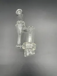 Transparent glas vattenpipa mini oljeborr rökning set pipe PEAK RBR fabriksuttag