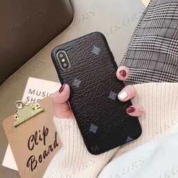 Ge Fashion Phone Case till iPhone 12 Mini 12Pro 11 11Pro X XS Max XR 8 7 6 6S plus läderskydd för Samsung S20 S10 S9 S8 Not 20 10 9 8