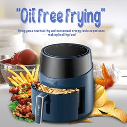 4.6L Oil-Free Air Fryer Oven Touch Electric Fryer 360 °Baking Toaster French Fries Machine Intelligent Multipurpose Deep