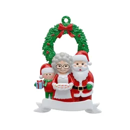 Wood Pendant Julgran Ornament Hänge Hem Party Decoration Reindeer Family 3-9 Människor Xmas 2022 Adornos de Navidad
