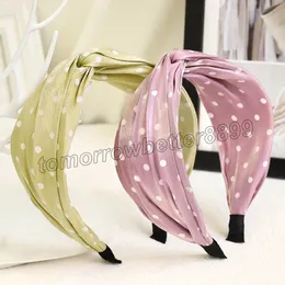 Vintage Nokta Çapraz Bantlar Çerçeve Hairbands Kadınlar Kafa Kız Saç Aksesuarları Diadema Mujer Opaski Do Bandeau Femme