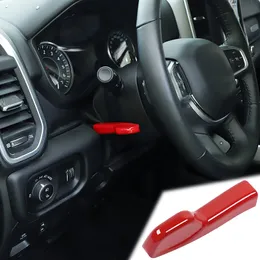 Red ABS Car Interior Steering wheel Adjustment Switch Cover Trim For Dodge RAM 18-20 Accessories