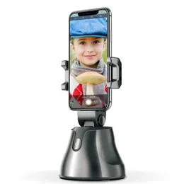 Portatile Selfie Stick 360 Rotazione Auto Face Object Tracking Camera Tripod Holder Smart Shooting Phone Mount per Vlog Video