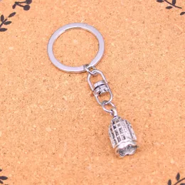 سلسلة مفاتيح الأزياء 22*11mm Birdcage Bird Pendants DIY Jewelry Car Key Chain Ring Ring Holder Holder for Gift