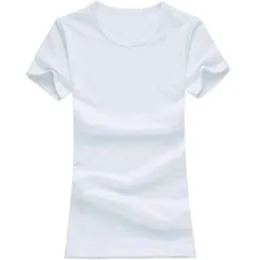 Frete grátis 2021 verão nova venda quente feminino o-pescoço senhoras cor pura camiseta estilo casual manga curta tamanho S-XL