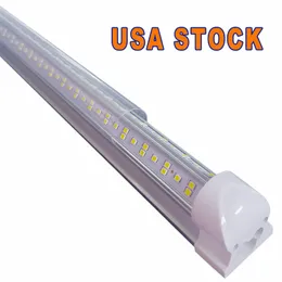 Luzes de tubo conduzido em forma de V de V Forma Luz 8FT 72W 2400mm Luzes para a loja Integrated Cooler Porta LED Double Glow Lighting Daytime Lojas Light