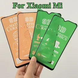Skärmskydd för Xiaomi Mi 13 12 Lite 11 11x 11t 11i POCO C40 F4 GT M5 M4 X4 9D Ceramics Film Matte Frosted HD Proof Protective Explosion Full Cover