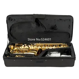 High Quality Student Paint Gold Alto Drop E Sax Saxophone Eb Tune Professional Musical instrument WIth Case Free Shipping