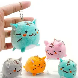 1x random - Stuffed Plush Toy , 6CM Approx. , Cute cat Plush Toy , Stuffed Key chain Plush Toy