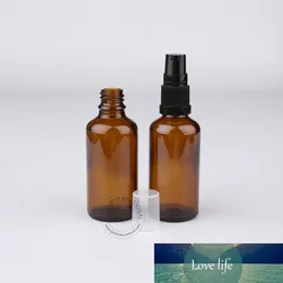 Hurtownie DIY Niezbędne Narzędzia 50ml / 50cc A ++ Amber Essential Oil Bottle Bottle Pump Fiolki 2 Kolory pompy Darmowa Wysyłka