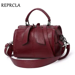 REPRCLA Fashion Elegant Handbag Women Shoulder Bag High Quality Crossbody Bags Designer PU Leather Ladies Hand Tote 220210